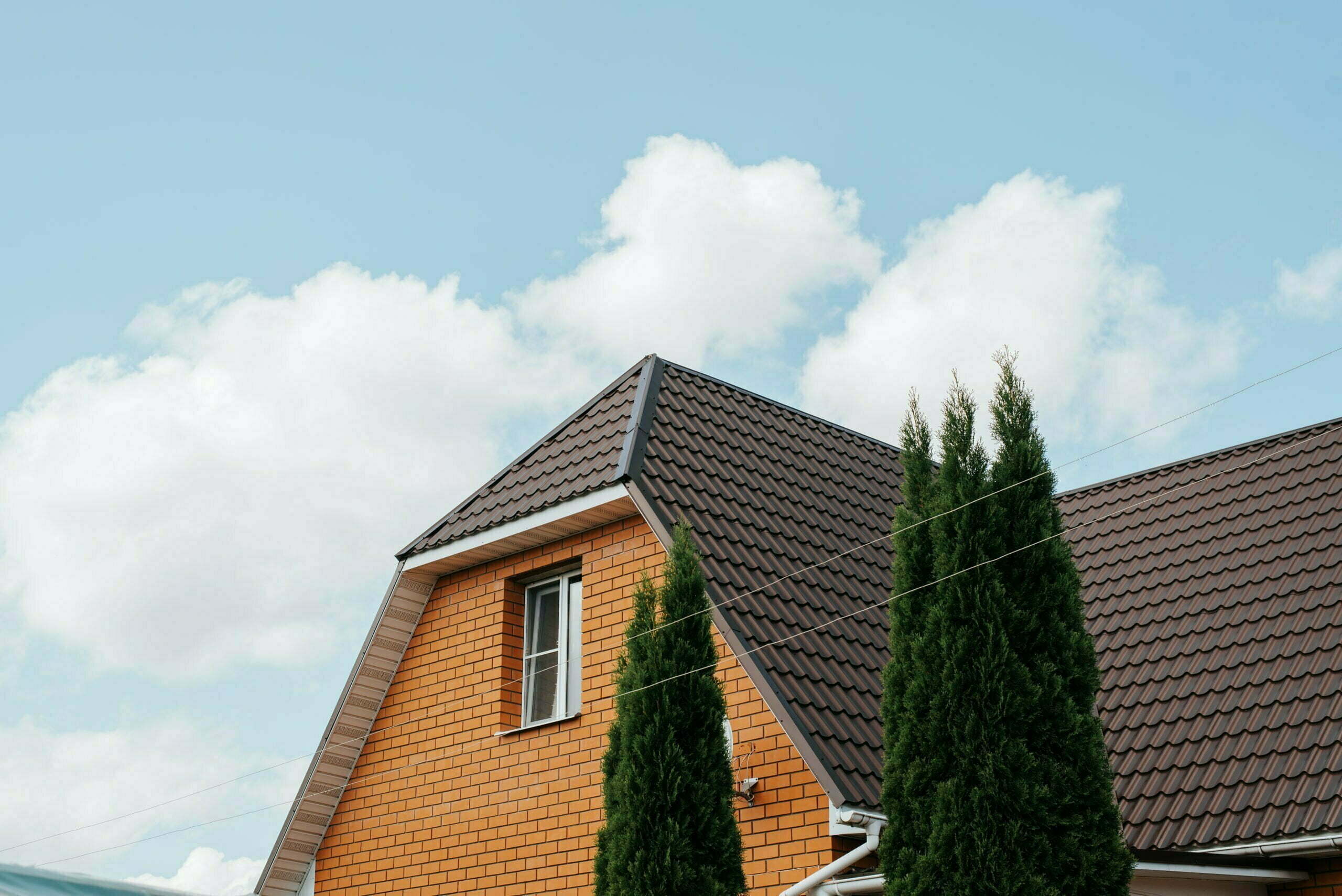 a building with a tree in front