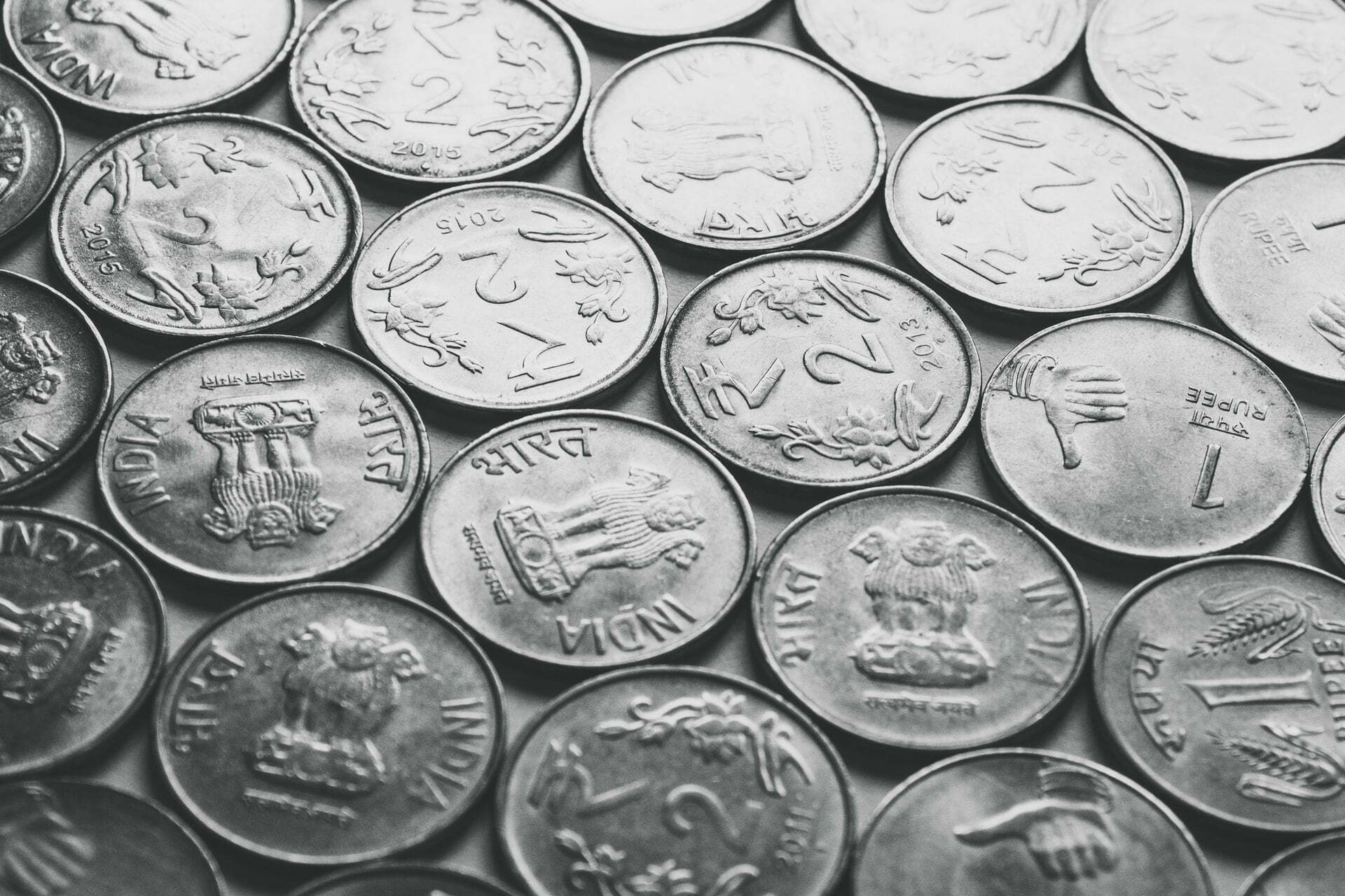 a pile of coins