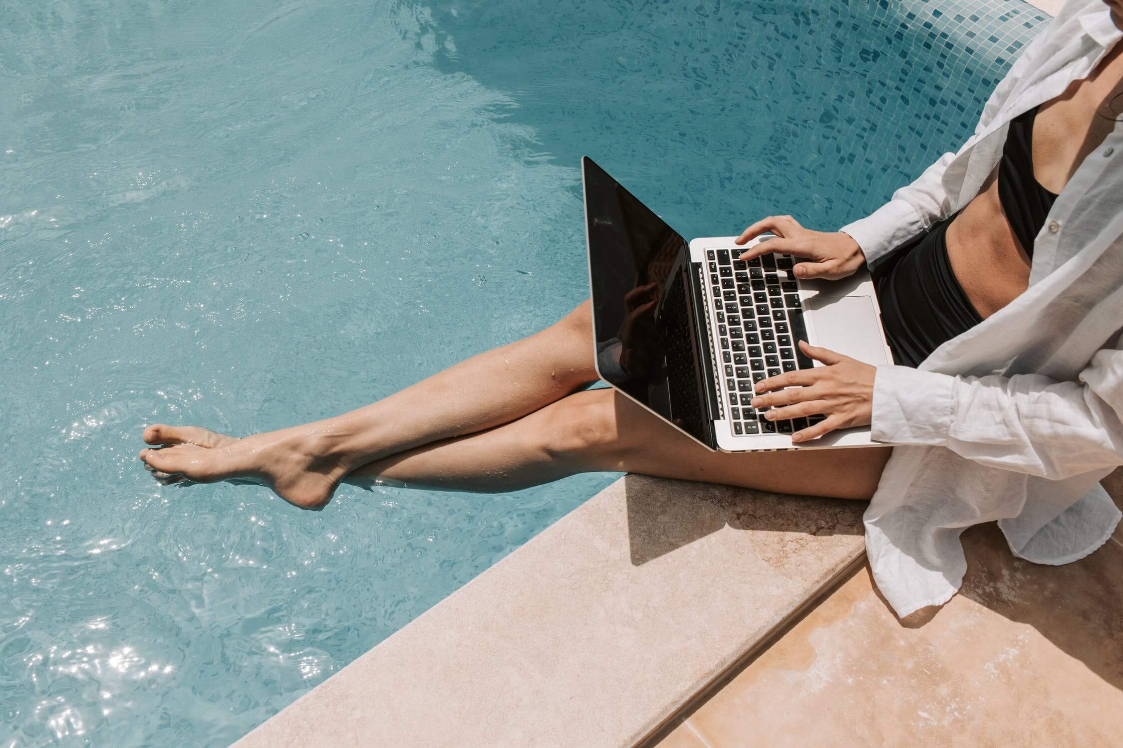 a person using a laptop