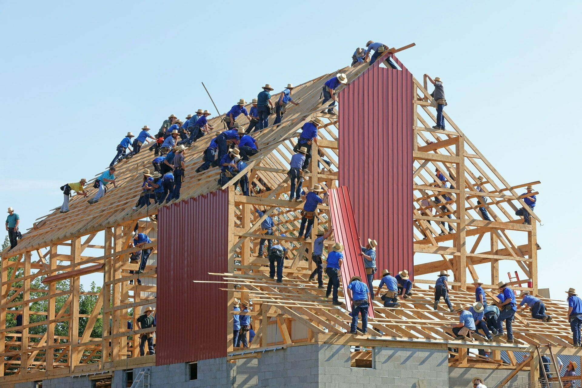 a group of people on a roller coaster