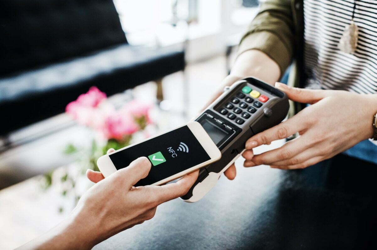 a person holding a phone